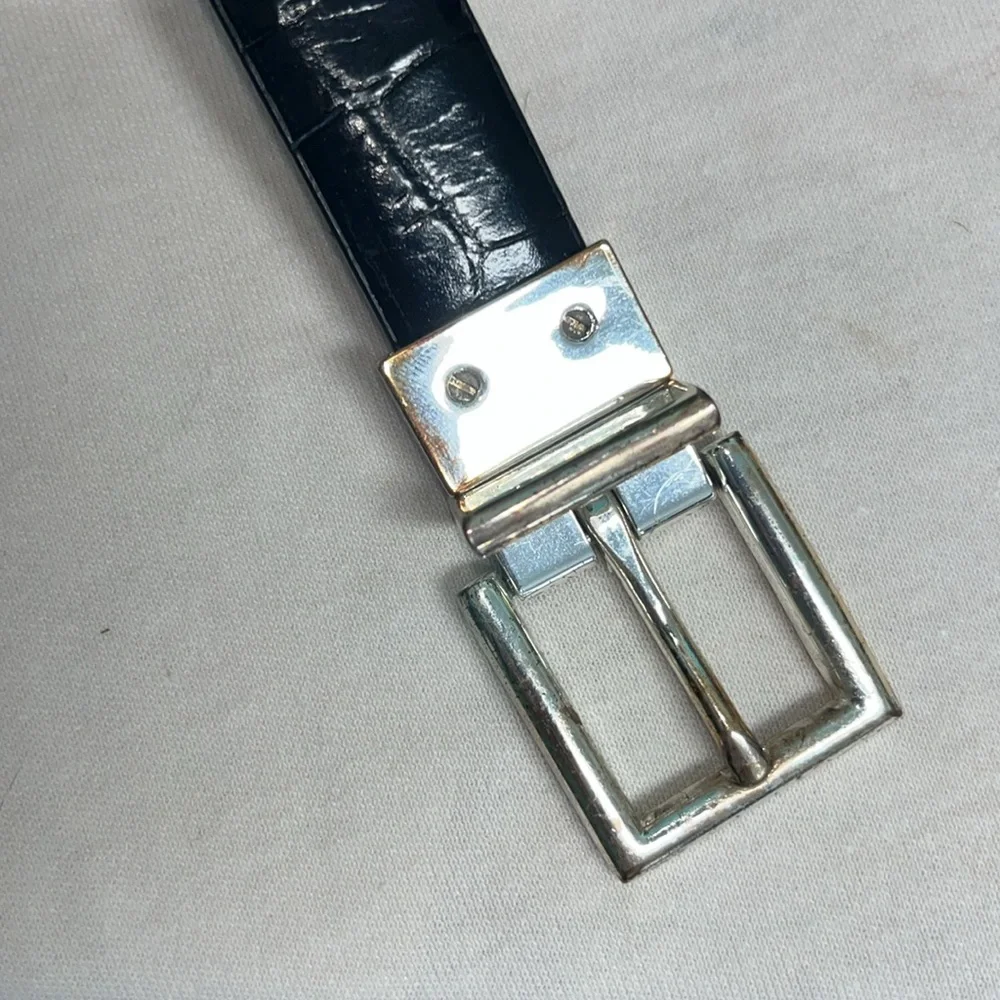 Ralph Lauren Alligator patent leather belt reversible